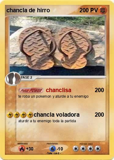 Pokemon chancla de hirro