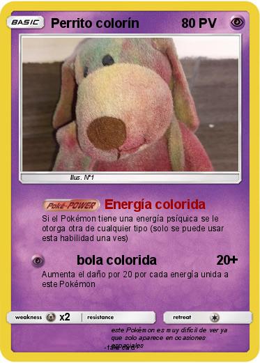 Pokemon Perrito colorín