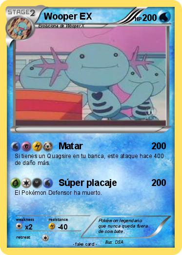 Pokemon Wooper EX