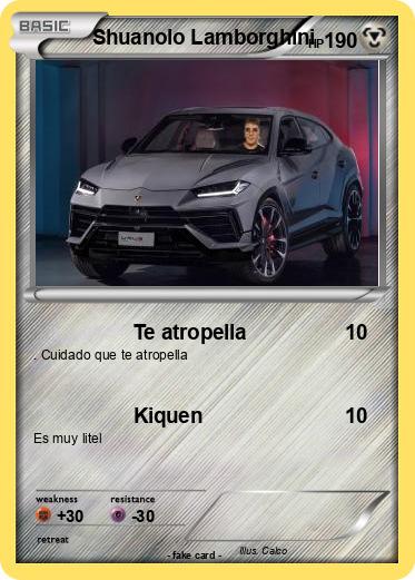 Pokemon Shuanolo Lamborghini