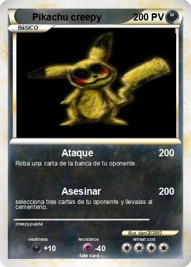 Pokemon Pikachu creepy
