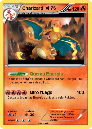 Pokemon Charizard lvl 76