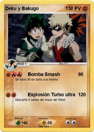Pokemon Deku y Bakugo