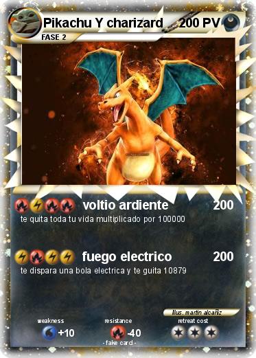 Pokemon Pikachu Y charizard