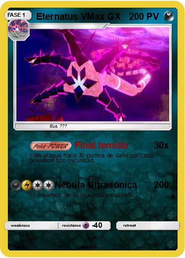 Pokemon Eternatus VMax GX
