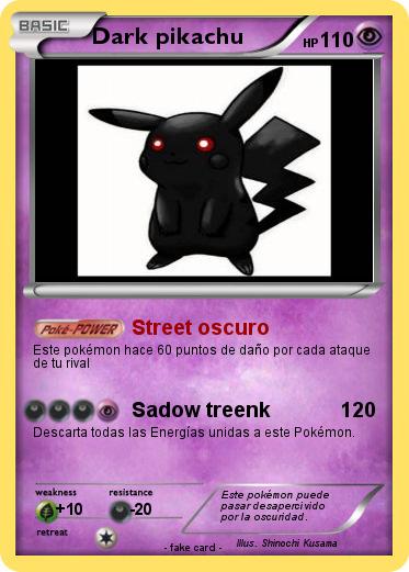 Pokemon Dark pikachu