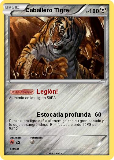Pokemon Caballero Tigre