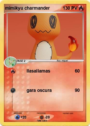 Pokemon mimikyu charmander