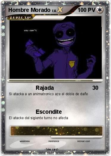 Pokemon Hombre Morado