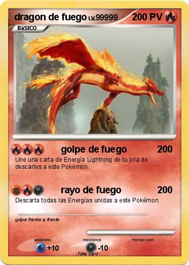 Pokemon dragon de fuego