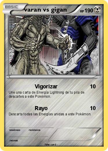 Pokemon varan vs gigan
