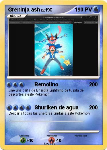 Pokemon Greninja ash