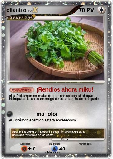 Pokemon cilantro