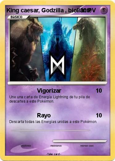 Pokemon King caesar, Godzilla , biollante Pokemon King caesar, Godzilla , biollante