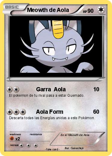 Pokemon Meowth de Aola