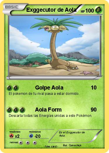 Pokemon Exggecutor de Aola