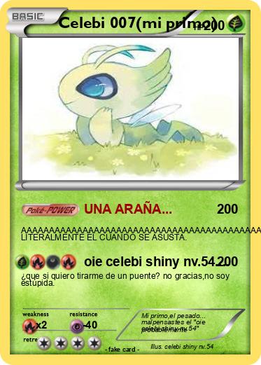 Pokemon Celebi 007(mi primo)