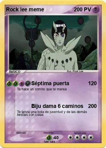 Pokemon Rock lee meme