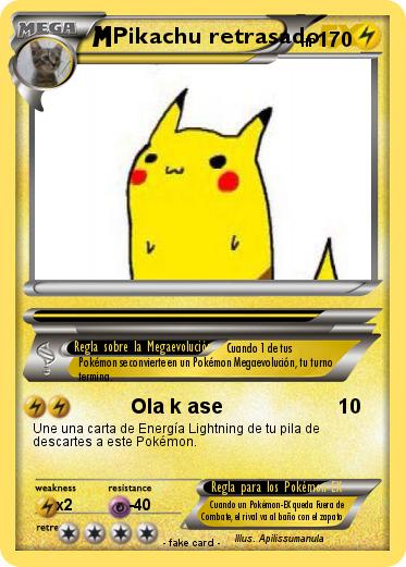 Pokemon Pikachu retrasado