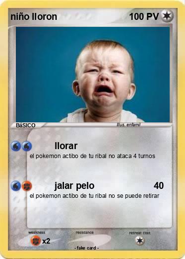 Pokemon niño lloron