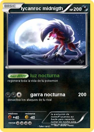 Pokemon lycanroc midnigth