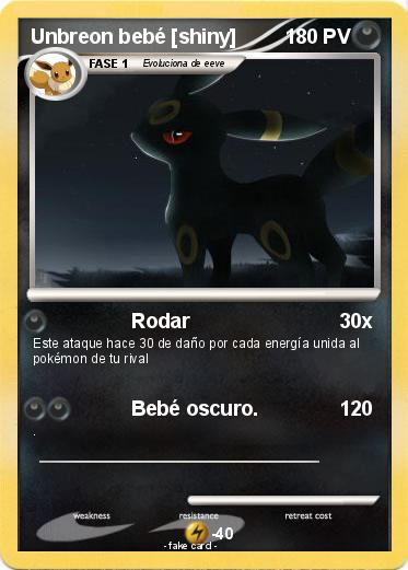Pokemon Unbreon bebé [shiny]