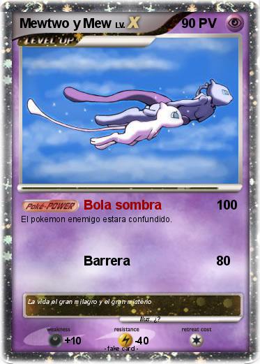 Pokemon Mewtwo y Mew