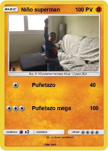 Pokemon Niño superman