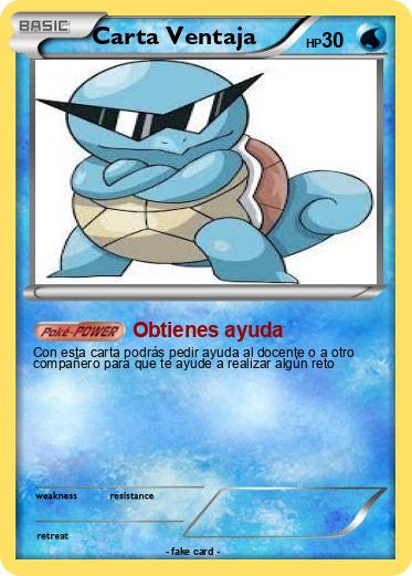 Pokemon Carta Ventaja
