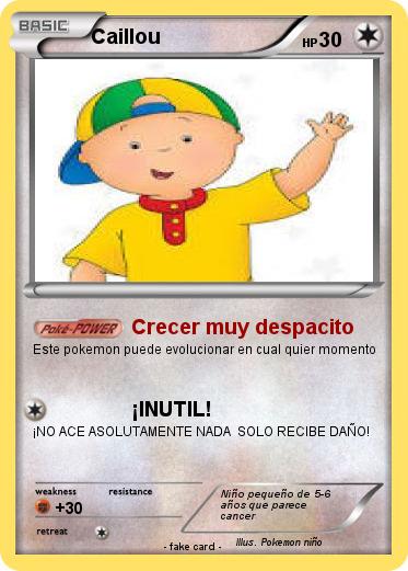 Pokemon Caillou