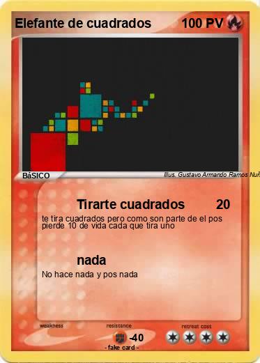 Pokemon Elefante de cuadrados