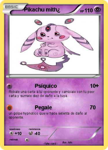 Pokemon Pikachu mith¿