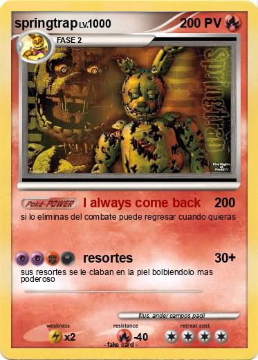 Pokemon springtrap