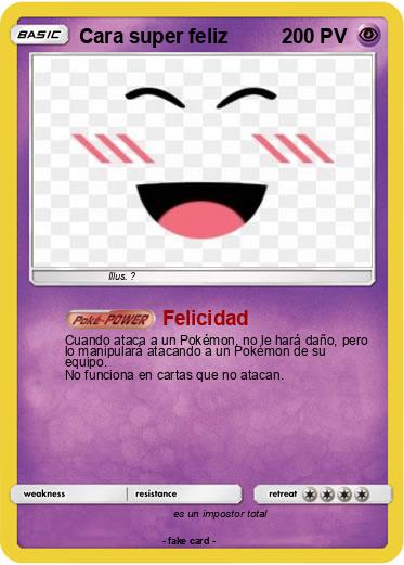 Pokemon Cara super feliz