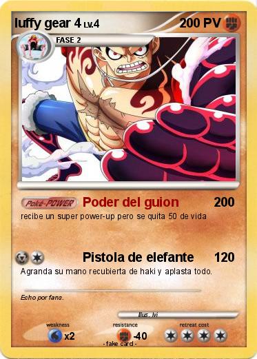 Pokemon luffy gear 4