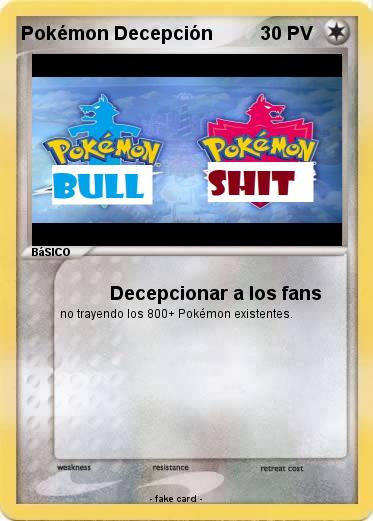 Pokemon Pokémon Decepción