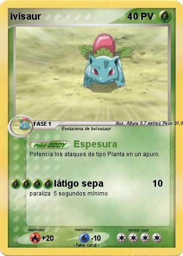 Pokemon ivisaur