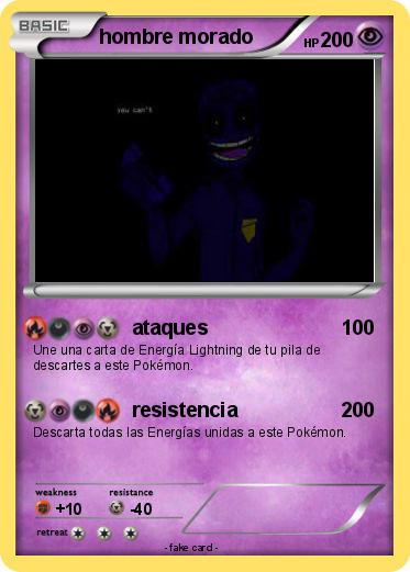 Pokemon hombre morado