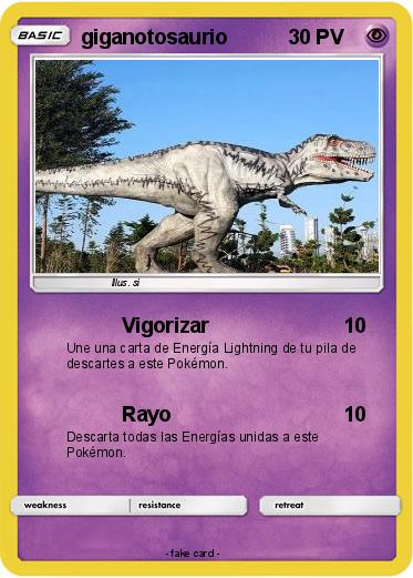 Pokemon giganotosaurio