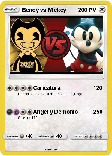 Pokemon Bendy vs Mickey