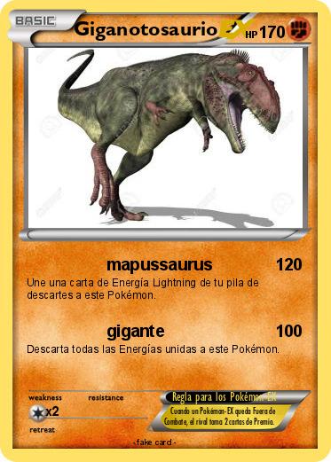 Pokemon Giganotosaurio