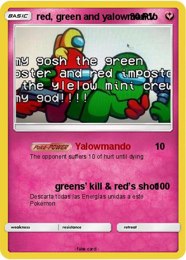 Pokemon red, green and yalowmando