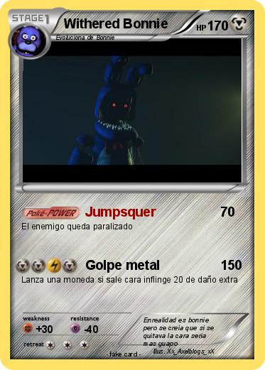 Pokemon Withered Bonnie