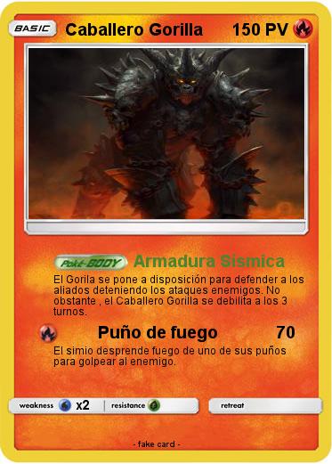 Pokemon Caballero Gorilla