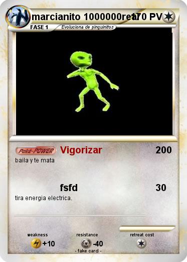 Pokemon marcianito 1000000real