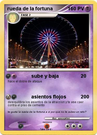 Pokemon rueda de la fortuna