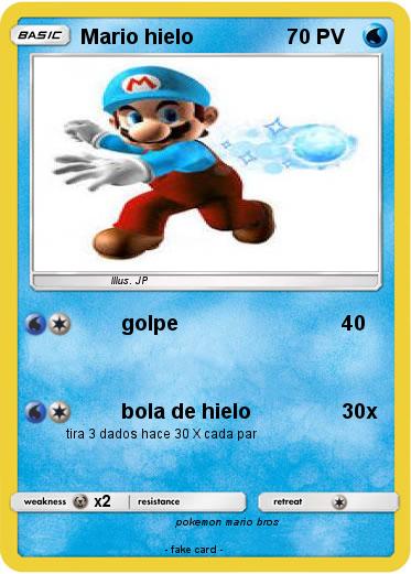 Pokemon Mario hielo