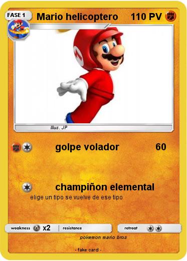 Pokemon Mario helicoptero