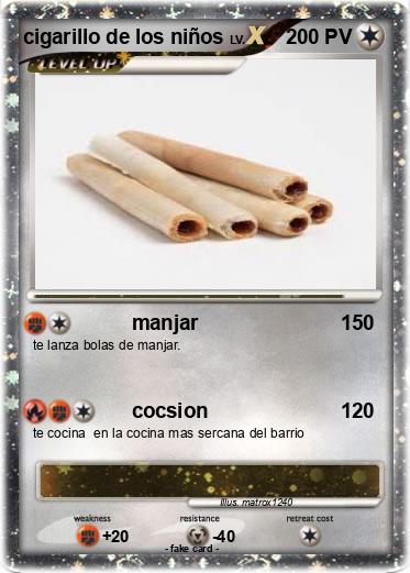 Pokemon cigarillo de los niños