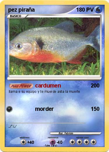 Pokemon pez piraña